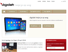 Tablet Screenshot of digidak.be